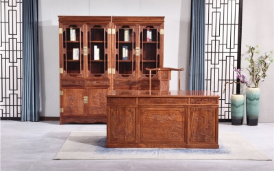 1米68山水书桌书柜